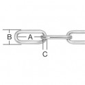 Vormann reťaz z ocele 4mm galv. Zn forma A 008201040Z